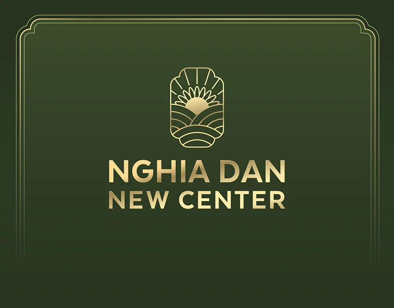 NGHIA DAN NEW CENTER Brand Identity — artwork by Leo Tùng